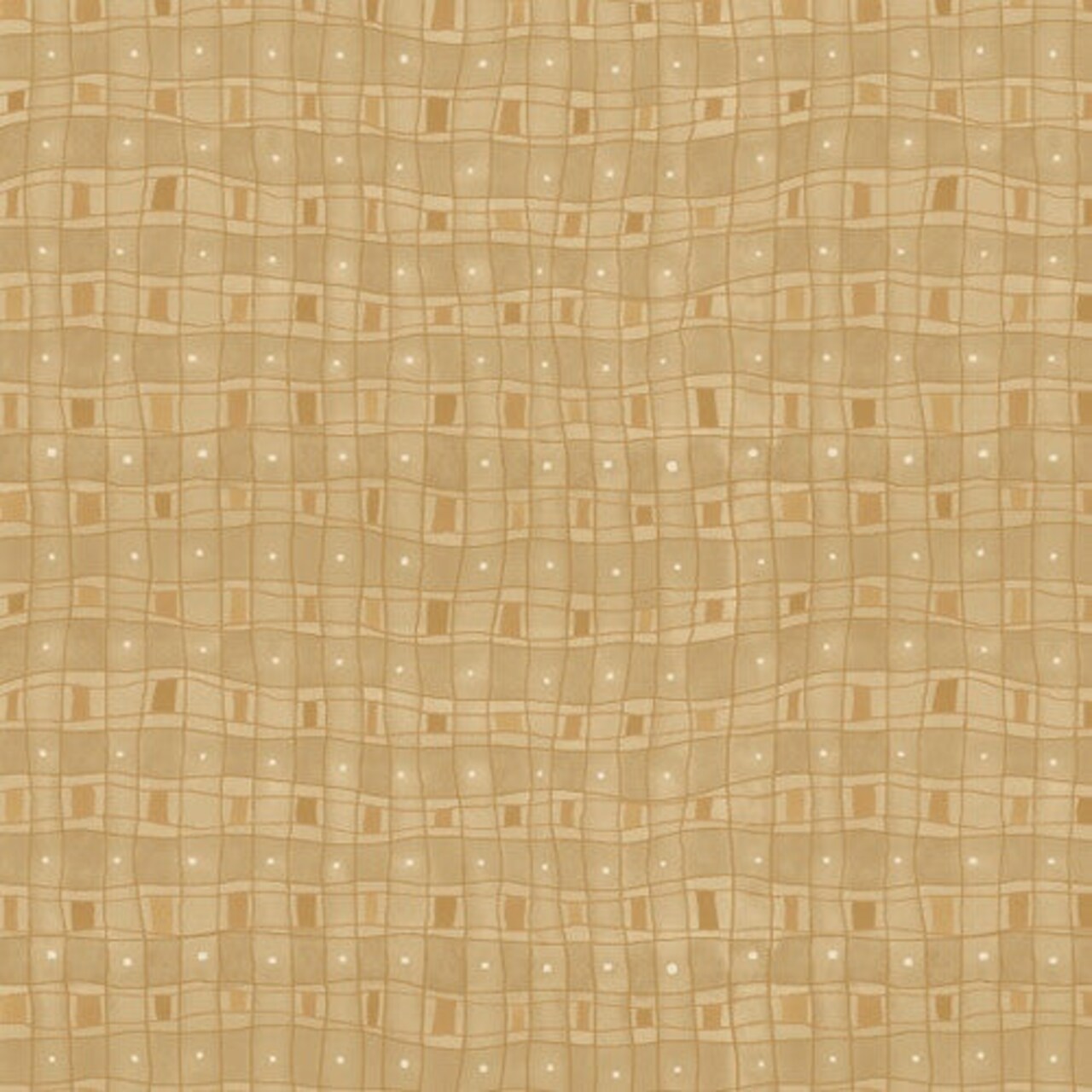 Fabric Henry Glass Toast Small Grid Linen Closet by the Quarter Yard 8571-33